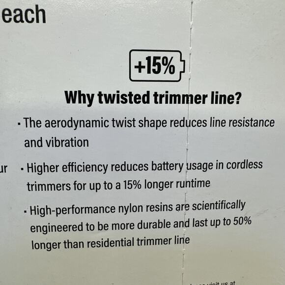 Shakespeare Ugly Twist Trimmer Line Twisted Contractor Grade .095 Dia x14 4 PK - Picture 10 of 10